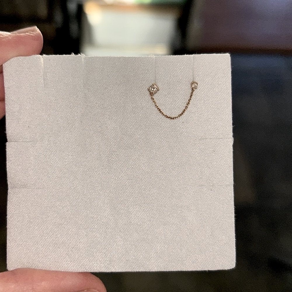 Elegant Gold Chain Earrings